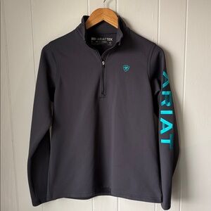 Ariat Tek Gray Quarter-Zip Sweatshirt